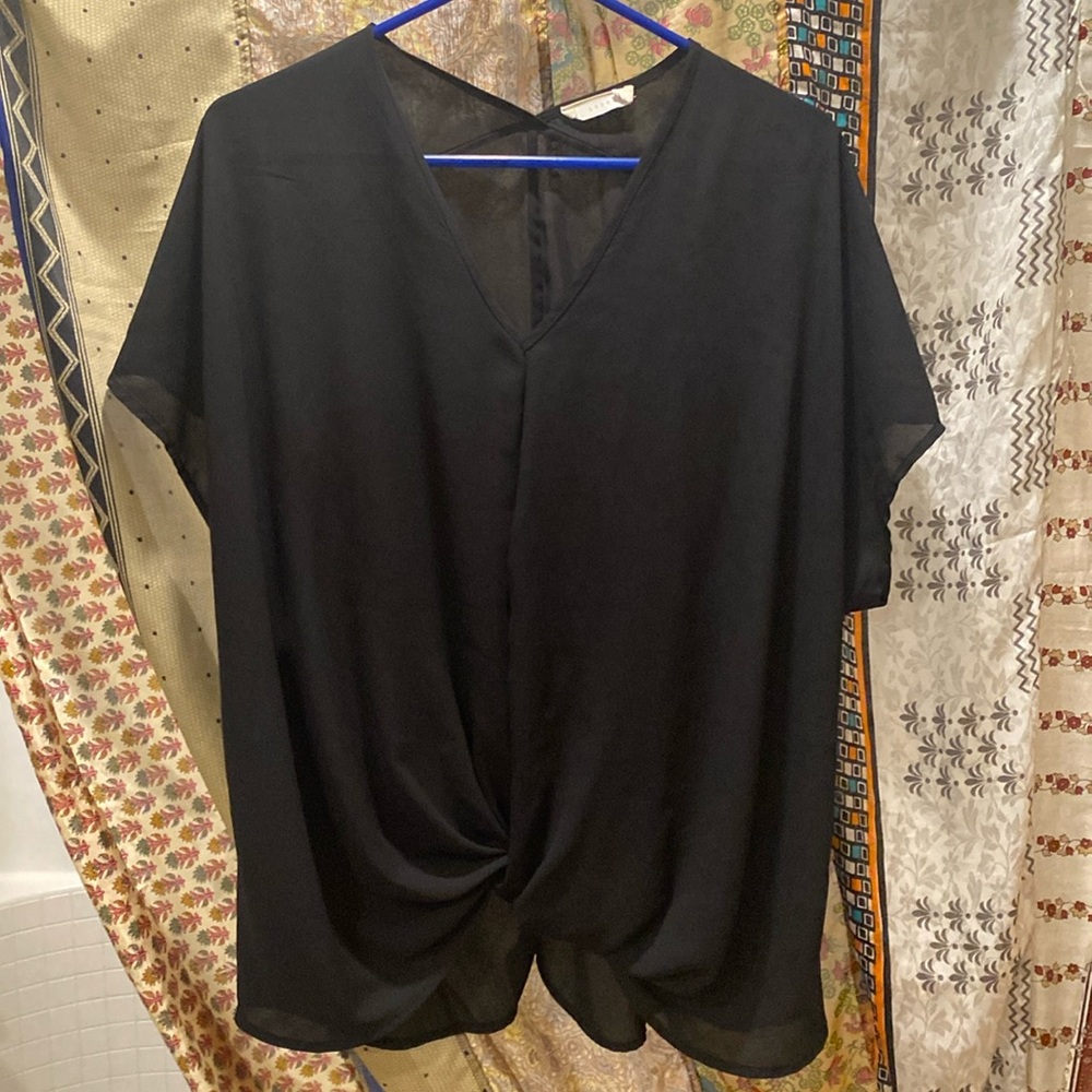 Sheer Black Top